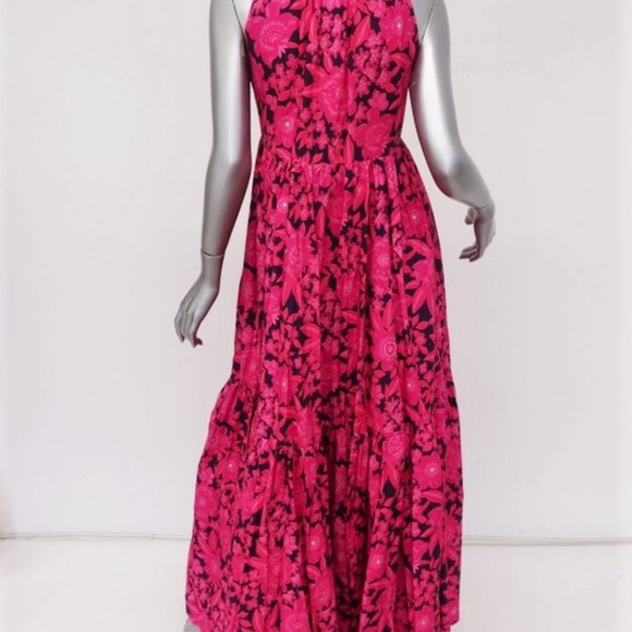 Aloha Marina Maxi Dress Kona Pink Floral - Picture 4 of 8